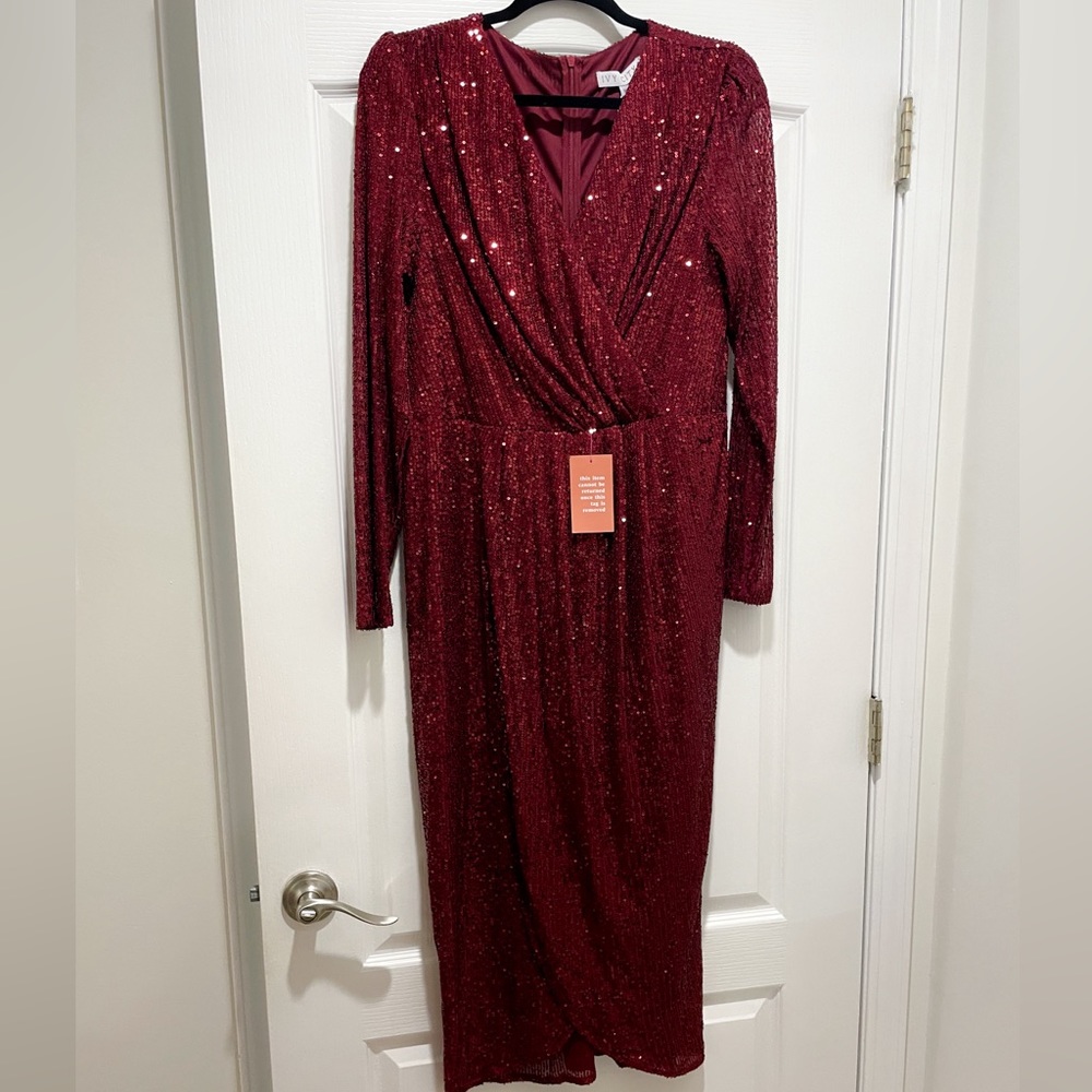 Ivy City Co. Starstruck dress in wine